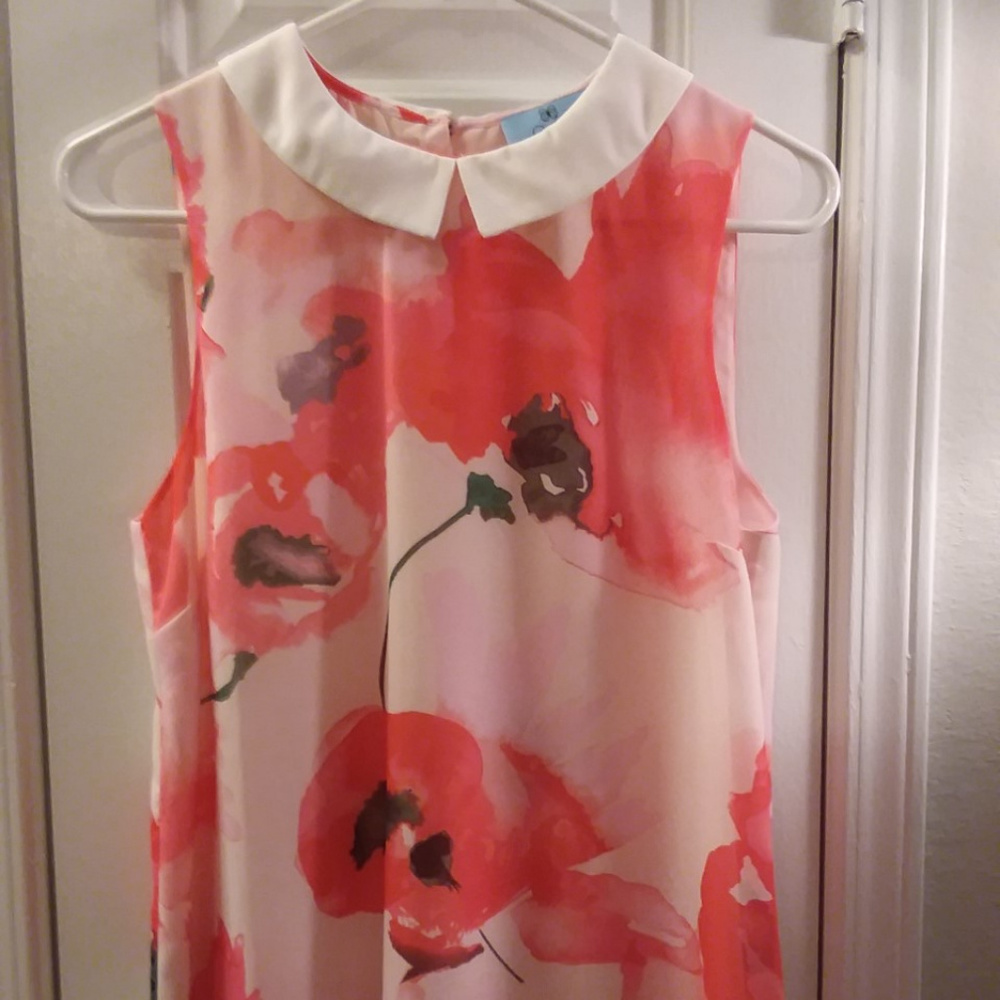 CeCe Sleeveless Top Size Small Pink & Red